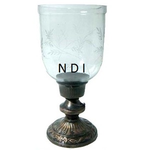 Bodas o fiesta de Navidad decoración artículo candelabro lámpara con pantalla de cristal - Product Image 2