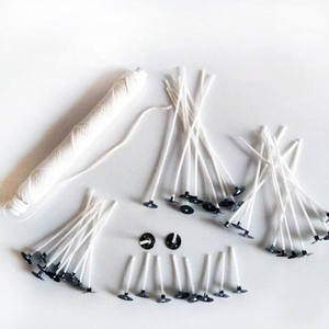 วัตถุดิบผ้าฝ้ายหนาแบนถักรีไซเคิลฝ้ายเทียนไส้ตะเกียงสำหรับเทียน - Product Image 1
