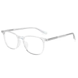 HDCA yüksek yoğunluklu asetat küçük yuvarlak şekil optik gözlük büyük çerçeve okuma gözlüğü satışa