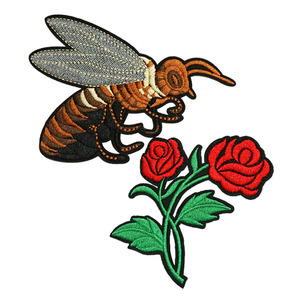 Écusson de broderie en chenille 3D en vrac personnalisé en cuir PVC avec support adhésif thermocollant pour vêtements Écussons en fer avec lettres de transfert de chaleur - Product Image 3