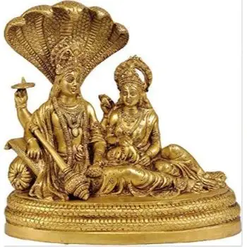 Brass Metal Vishnu Lakshmi Statue Handed for Puja at low price in India on Manufacture Price Wholesales supplies India Price
