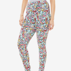 Pantalons de sport pour femmes, mi-taille, en coton mélangé, séchage rapide, respirants, meilleurs ensembles de leggings pour femmes - Product Image 3