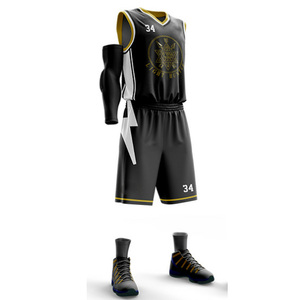 Uniforme de basket-ball au Design Unique personnalisable, ensemble d'uniformes avec figurine sublimation - Product Image 2