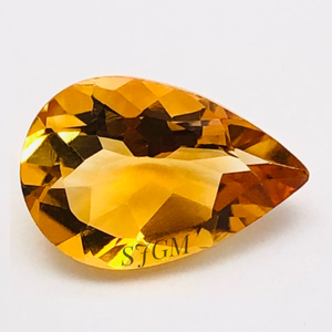Alta calidad 4X5mm corte de pera citrino Natural facetado cuarzo suelto piedra preciosa venta al por mayor precio de fábrica amarillo certificado IGI por pieza - Product Image 1