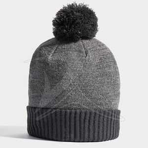 Gorro de lana 100% cálido de invierno personalizado para adultos artículo promocional de estilo de punto liso de moda - Product Image 6