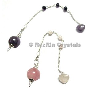 Orden en línea para Rosa amatista gota de lágrima radiestesia péndulos | Rosa amatista gota de lágrima radiestesia péndulos a bajo precio - Product Image 2