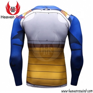 OEM de manga larga de moda seis paquetes 3D sublimación impresa diseño camisas Top estilo clásico Venta caliente Slim Fit Rash Guards - Product Image 2