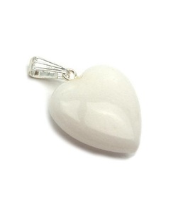 Colgante de Piedra Jade blanco pebbel colgante curativo piedra colgante caído cristal piedra preciosa ágata collar mayorista - Product Image 1
