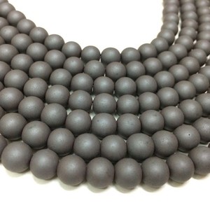 Cuentas de Hematita Gris para la Fabricación de Joyería, Forma Redonda, Tamaños 7-8-10, Marca Royal Angel Pearl - Product Image 1