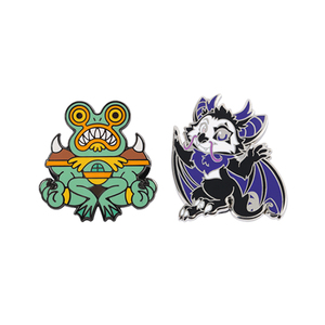 Tùy Chỉnh Kawaii Pin Ếch Phù Hiệu Dễ Thương Động Vật Phù Hiệu Kim Loại Men Pin Phù Hiệu Với Thẻ Trở Lại & OPP Gói - Product Image 3