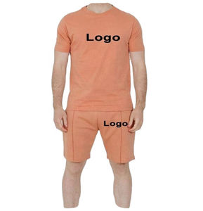 Conjunto de ropa de chándal para hombre, Conjunto de camiseta y pantalones cortos de verano, venta al por mayor - Product Image 6