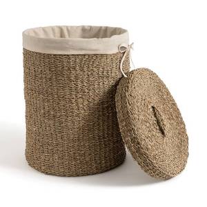 Wholesale Tall Wicker Storage Basket With Lid Seagrass Basket Kids Storage Boxes   Bins