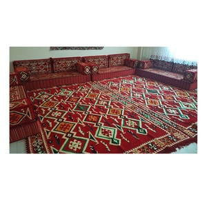 Juego de asientos de suelo árabe en forma de L, conjunto de sofás en forma de U, Majlis árabe - Product Image 1