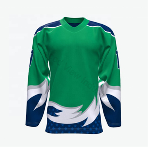 เสื้อเจอร์ซีย์ฮ็อกกี้น้ำแข็งมืออาชีพ,เสื้อเจอร์ซีย์ฮ็อกกี้น้ำแข็งสวมใส่สบายสไตล์ฮอกกี้แบบกำหนดเอง - Product Image 1