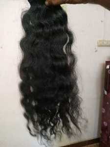 HAMDAAN IMPEX Grand Silky Indian Remy Hair Extension Natural Wave pour femmes afro-américaines - Product Image 2