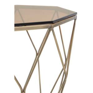 Table d'appoint en verre bronze brossé table d'appoint de lit de luxe chambre canapé table d'appoint pour hôtels et décoration intérieure - Product Image 2