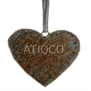 Cloche suspendue de Noël élégante Collection d'inspiration unique de fil métallique en fer créatif et de perles de verre Dernières décorations de Noël - Product Image 6