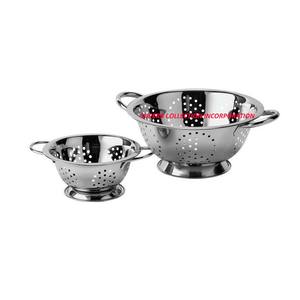 Small and Large Stainless Steel Shiny Polish <b>Colanders</b> Set Top Selling and High Quality - Product Image 1