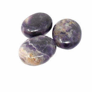 Amethyst Palm Stones| Symbol Engraved Palm Stone - Product Image 2