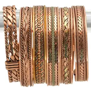 Pulsera magnética de cobre para artritis, brazalete de terapia