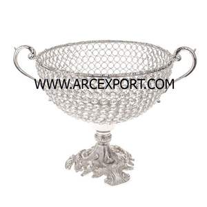 ชามผลไม้โลหะสีทองหรูหราอุปกรณ์ตกแต่งโต๊ะทำจากทองเหลืองและของหวาน - Product Image 5