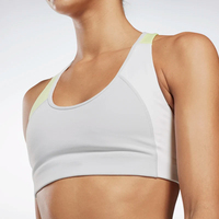 Soutien-gorge de sport sexy pour femmes grandes tailles, à maintien élevé, sans coutures, respirant, séchage rapide, pour le yoga et la course à pied, double couche, logo frontal, noir
