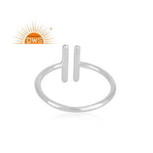 Bague d'espacement en argent Sterling 925, grand choix de pierres, bijoux empilables, vente en gros - Product Image 3