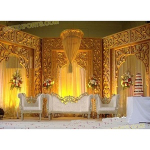 แผงฉากหลังไฟเบอร์สำหรับเวทีงานแต่งงานแบบเอเชีย,ของตกแต่งฉากหลังงานแต่งงานแบบอินเดียฉากหลังงานแต่ง - Product Image 1