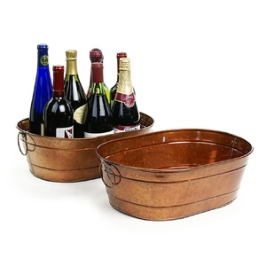 Seau à glace en cuivre Antique, pour boisson, refroidisseur de vin, bac à glace - Product Image 5