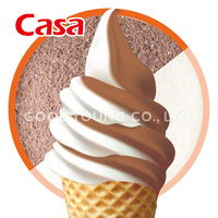 Helado HALAL al por Mayor, Mezcla de Polvo para Helado Suave Instantáneo con Sabor a Chocolate