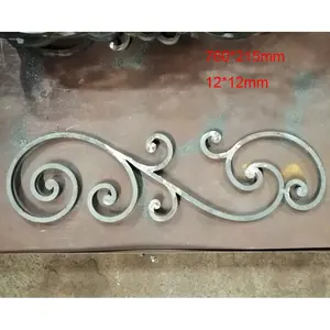 forged steel scroll panel ornamental wrought iron components