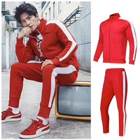 Costume de sport pour hommes, survêtement d'entraînement uni, pour le Jogging, personnalisés