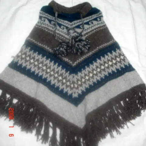 Knitted winter Cape Shawls