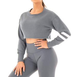 Nouveau mouvement des femmes pull court en gros court athlétique Fitness Gym haut court pour les sports de yoga - Product Image 4
