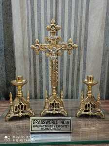ALTER CROSS de latón de alta calidad, suministros de iglesia con crisol - Product Image 5