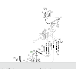 Adaptateur de remplacement pour tracteur, pièce RE204394, composant fiable en acier inoxydable, entretien des machines, utilisation pour équipement agricole - Product Image 3