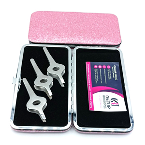 Haute Qualité Meilleure Arrivée Cercle Moyen Conception Pleine Argent Sourcils Pince À Épiler En Acier Inoxydable Avec Votre Propre Logo Beauté Instrument - Product Image 1