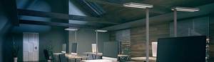 Dimmer smart sensing led <span class=keywords><strong>Buro</strong></span> Stehleuchte,45W/60W, lampada da terra a led, illuminazione su e giù per ufficio luce autoportante a LED - Product Image 2