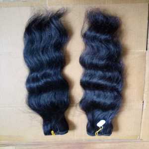 Extensiones de cabello Remy de visón alineado con cutícula virgen 100%-Paquetes de tejido indio crudo recto rizado Afro profundo de 30 pulgadas - Product Image 4