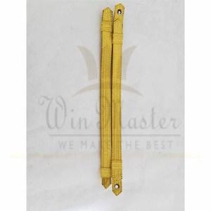 Ceremonial Twisted Rope Cap Cord Bullion Visor Chin Straps Gold UNIFORM Estilo regular WIN MASTER IND - Product Image 2