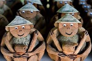 Artesanía de Coco con Mono de Vietnam - Mono de Coco// Sra. Rachel: +84896436456 - Product Image 2