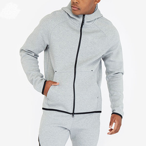 ชุดวอร์มฤดูหนาวน้ำหนักเบา ซับในผ้าฟลีซ ล้างสีแบบแอซิดวอช ปักลายเพชร ประดับด้วยลายพิมพ์ ผ้าฝ้าย 100% สำหรับการฝึกซ้อมในสภาพอากาศหนาวเย็น - Product Image 1