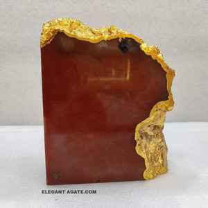 Sujetalibros de jaspe rojo de alta calidad, tallado a mano, escultura de Chakra de hadas Feng Shui, chapado en oro, Reiki, amatista, amor curativo - Product Image 2