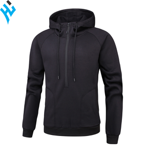 Custom logo New Latest Fashion Spring Pullover Hoodie Men Custom Print Patch Camouflage Cotton Half-<b>zip</b> <b>Hooded</b> Hoodies - Product Image 4