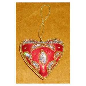 Adornos Navideños Colgantes para Árbol de Navidad con Bordado de Cuentas - Product Image 1