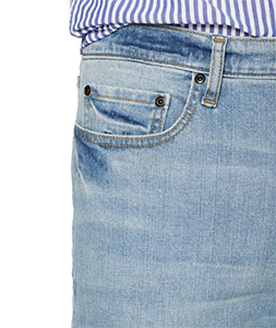 2024 Trending Designer jeans Blue vintage streetwear pantalones ajustados apilados ripped denims jeans slim fit hombres blue jeans - Product Image 6