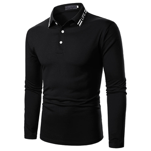 Wholesale High Quality <b>100</b>% Cotton Turtleneck <b>Shirts</b> Men Customizable Logo Embroidery Regular Fit Knitted Fabric Eco-Friendly - Product Image 5