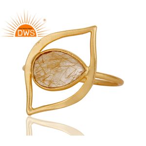 Doreen — bague en argent Sterling plaqué or 18k, 925, vente en gros de bijoux, pierres précieuses - Product Image 2