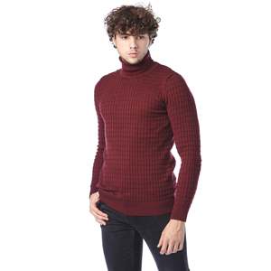 Pull décontracté pour homme, col rond, tricoté, chaud, vêtement de qualité, de fabrication turque - Product Image 2