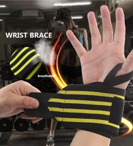 Custom wrist support strap weightlifting wrist wraps wrist band for gym/gymnastics wristbands